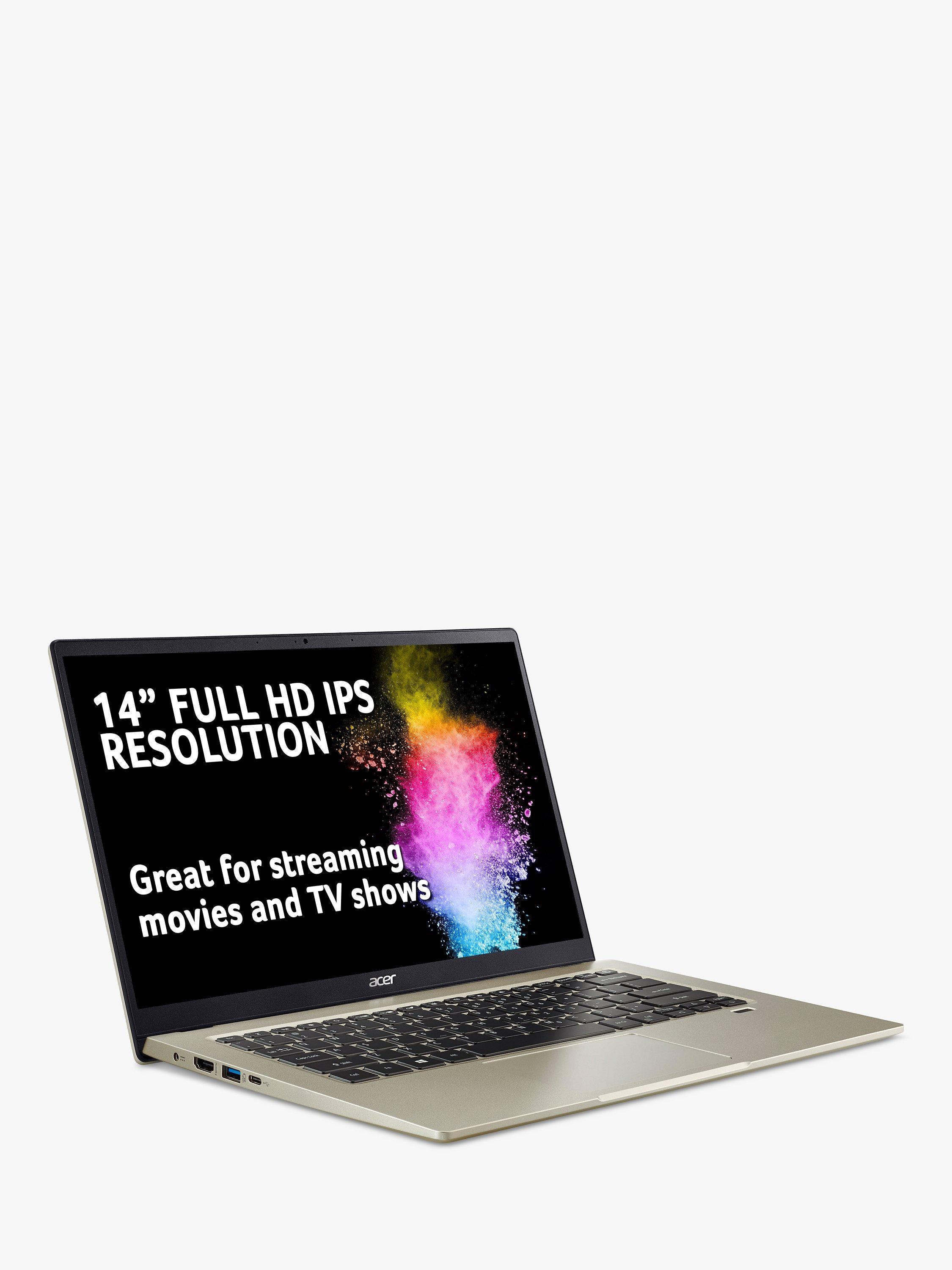 Acer Swift 1 Laptop, Intel Pentium Processor, 4GB RAM, 128GB SSD, 14" Full HD, Pink