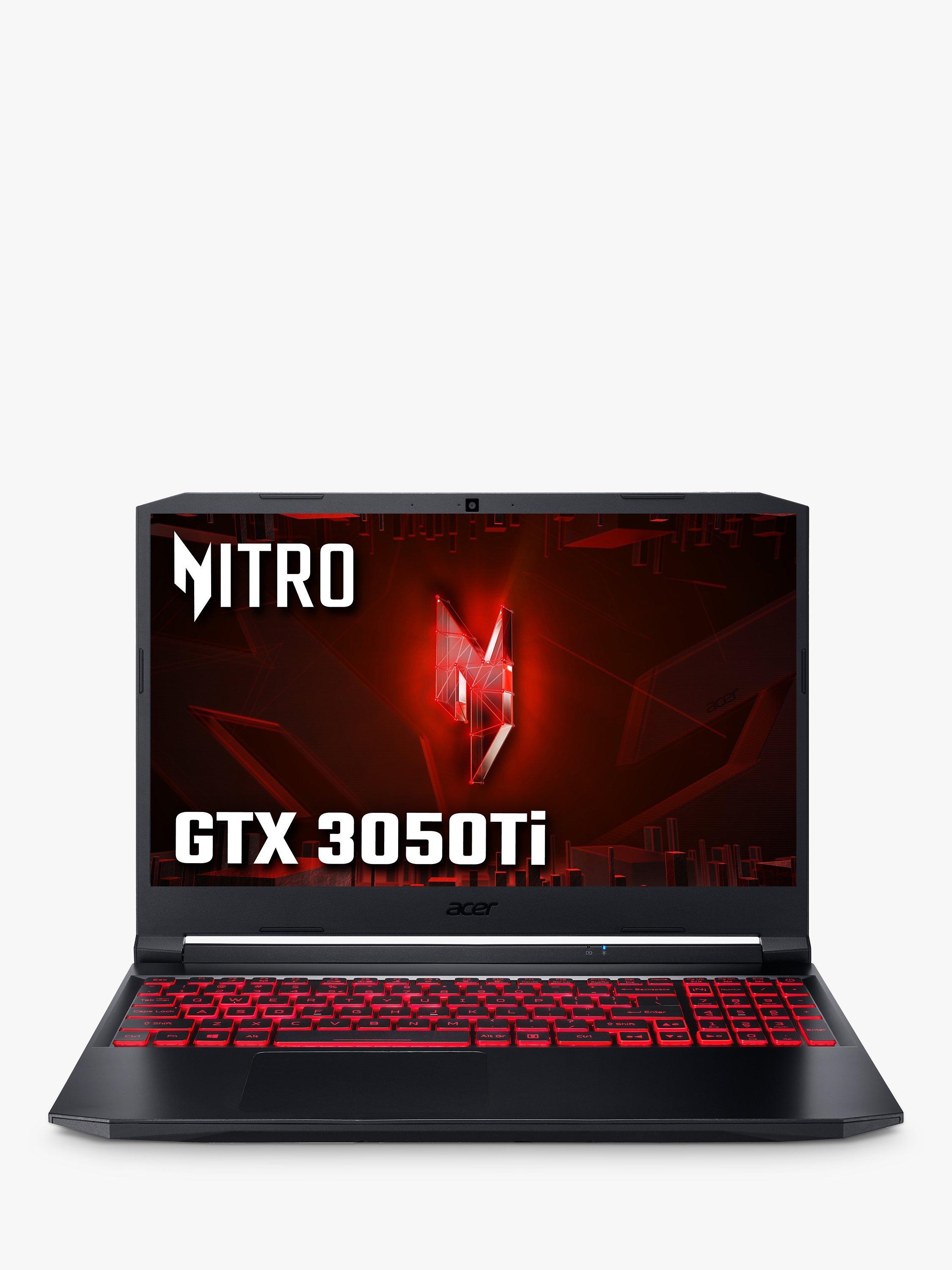 Acer Nitro 5 Gaming Laptop, Intel Core i7 Processor, 16GB RAM, 512GB SSD, RTX 3050Ti, 15.6" Full HD, Black