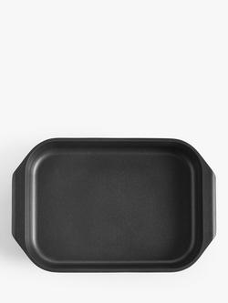 John Lewis Cast Aluminum Non-Stick Roaster, 34 x 24cm - view 2, Black
