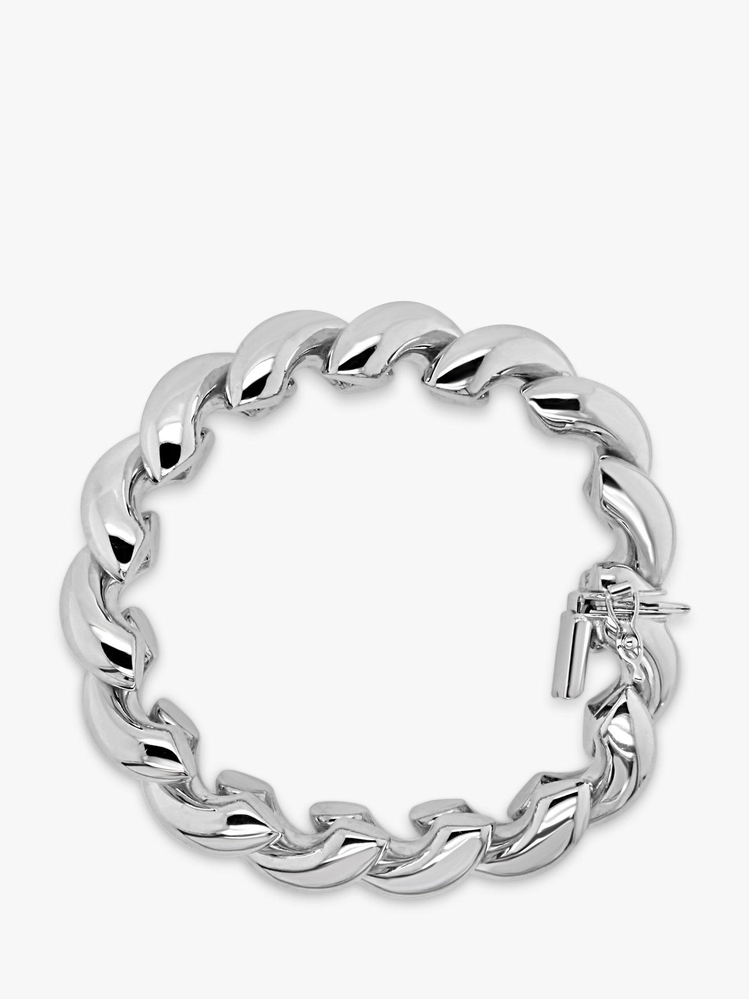 Product image 3 of 4, which shows Milton & Humble Jewellery Pre-Loved 9ct White Gold Chunky Bangle