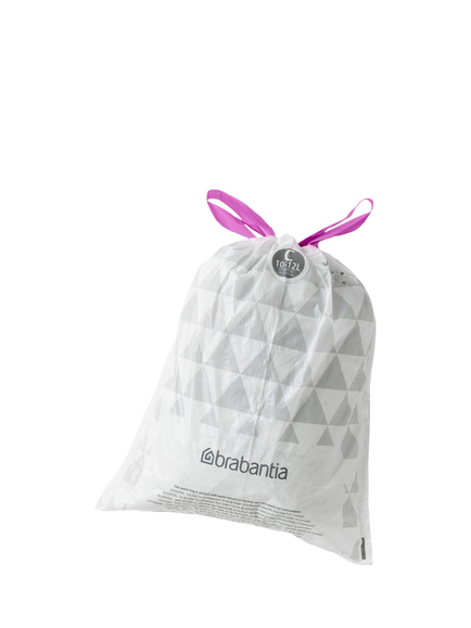 Brabantia PerfectFit Bin Liners, 10-12L - Size C, 200 Bags - view 2, White