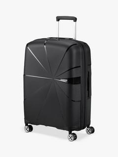 American Tourister Starvibe 4-Wheel 67cm Expandable Medium Suitcase, Black