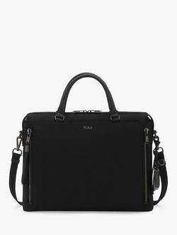 TUMI Voyageur Kendallville Nylon Briefcase, Black/Gunmetal, Black/Gunmetal