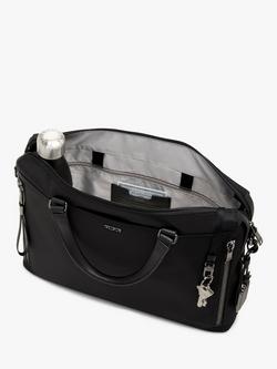 TUMI Voyageur Kendallville Nylon Briefcase, Black/Gunmetal - view 2, Black/Gunmetal