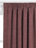 John Lewis Tonal Weave Made to Measure Curtains or Roman Blind, Damson