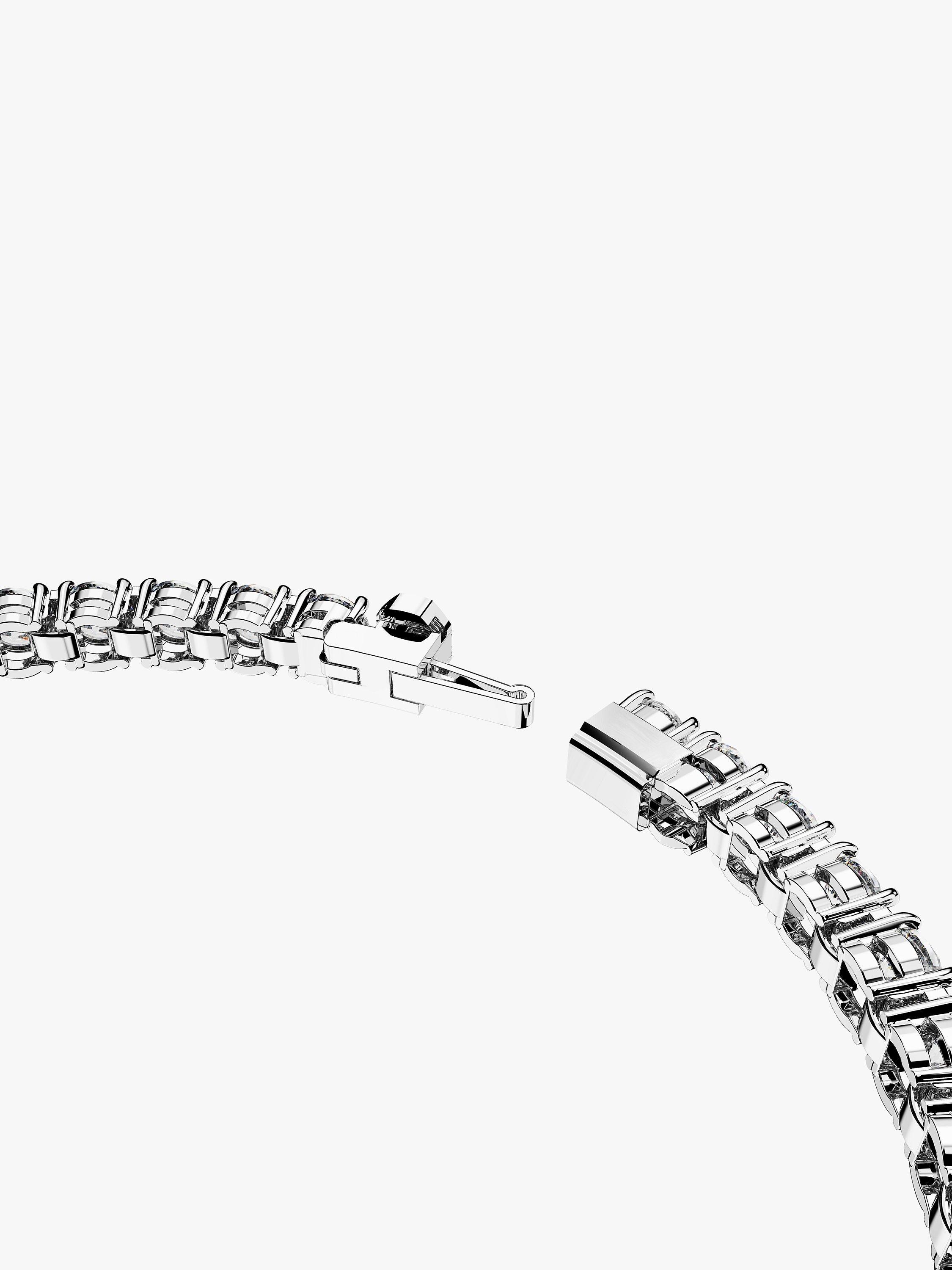 Product image 3 of 6, which shows Swarovski Crystal Matrix Tennis Bracelet, Silver