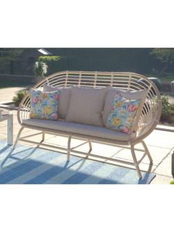 Laura Ashley Havana 3-Seater Garden Lounge Set - view 2, Dove Grey