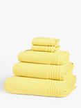 John Lewis Ultra Soft Cotton Towels, Sunshine Yellow