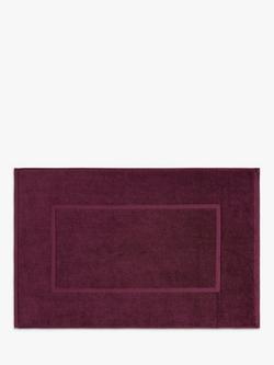John Lewis Egyptian Cotton Bath Mat, Damson
