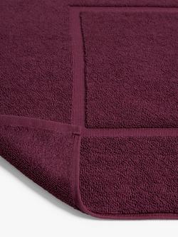 John Lewis Egyptian Cotton Bath Mat - view 2, Damson