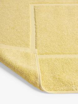 John Lewis Egyptian Cotton Bath Mat - view 2, Soft Yellow