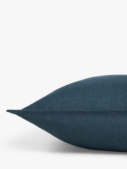 John Lewis Linen Cushion - view 2, Navy
