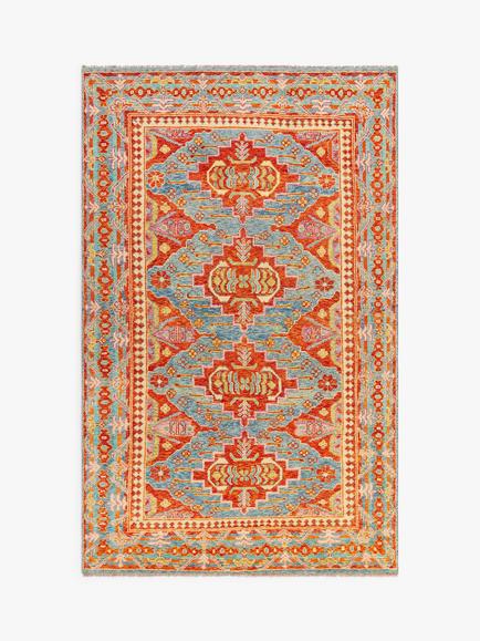 Gooch Luxury Hand Knotted Pastel Balouch Rug, Multi, Multi