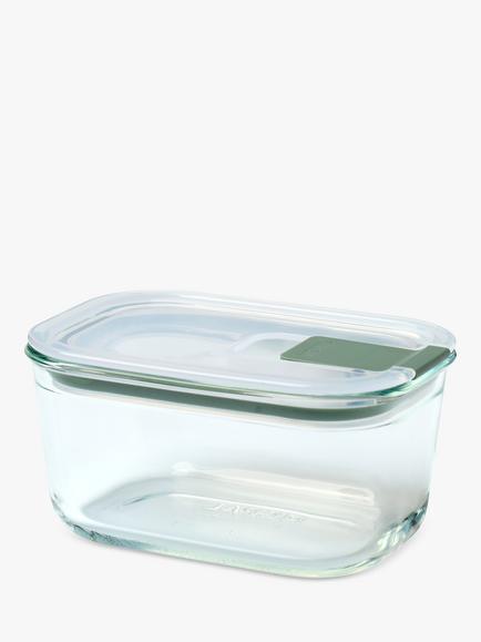 Mepal EasyClip Oven Safe Glass Storage Container, 450ml, Nordic Sage, Nordic Sage