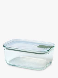 Mepal EasyClip Oven Safe Glass Storage Container, 700ml, Nordic Sage, Nordic Sage
