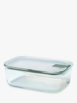 Mepal EasyClip Oven Safe Glass Storage Container, 1L, Nordic Sage, Nordic Sage