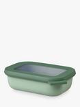 Mepal Cirqula Rectangular Food Storage Bowl, 500ml, Nordic Sage