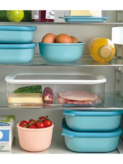 Mepal Cirqula Rectangular Food Storage Bowl, 1L - view 2, Nordic Sage