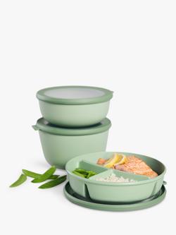 Mepal Round Bento Bowl & Lid, 1L, Nordic Sage - view 2, Nordic Sage
