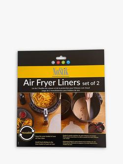 NoStik Air Fryer Round Reusable Non-Stick Liner, Pack of 2, Brown