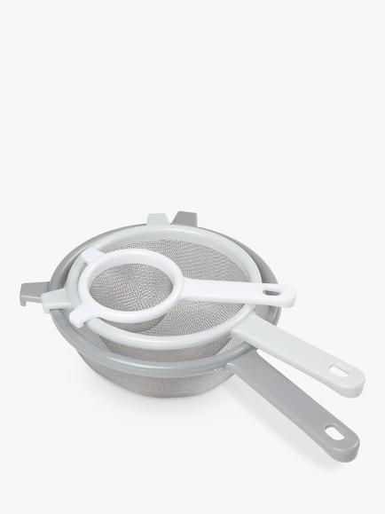 Tala Kitchen Sieves, Set of 3, Grey, Grey