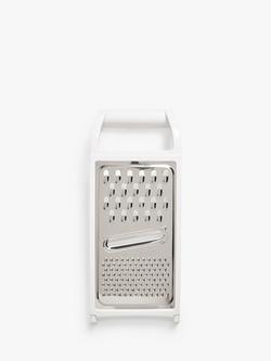 John Lewis Flat Stainless Steel Grater, White, White