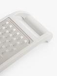 John Lewis Flat Stainless Steel Grater, White