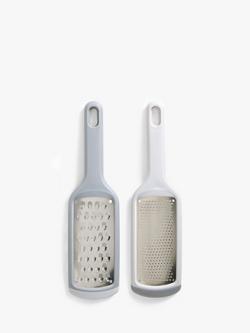 John Lewis Hand-Held Grater & Zester, Set of 2, Grey, Grey