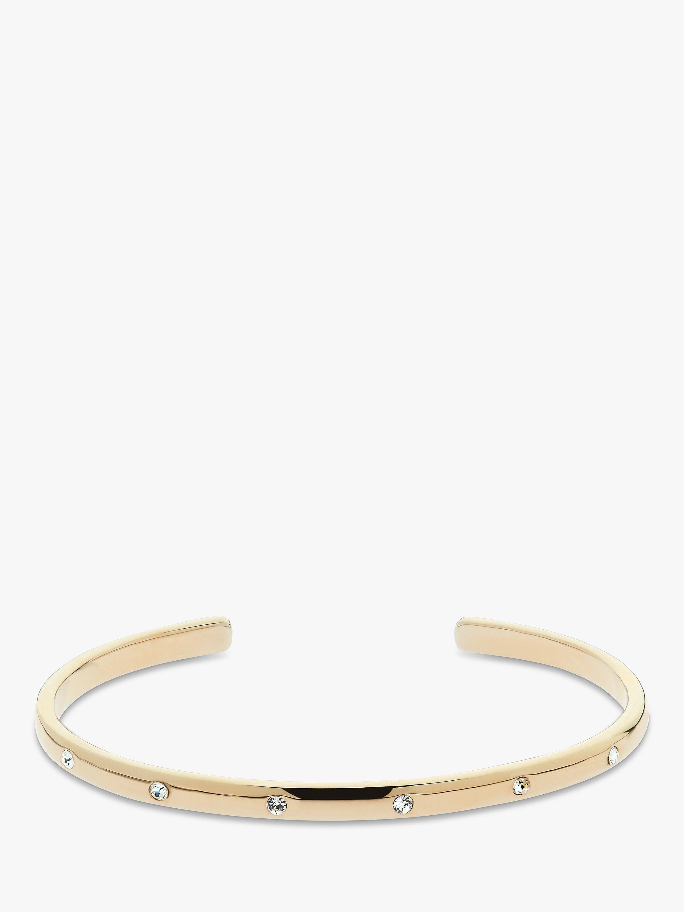 Melissa Odabash Open End Crystal Cuff, Gold