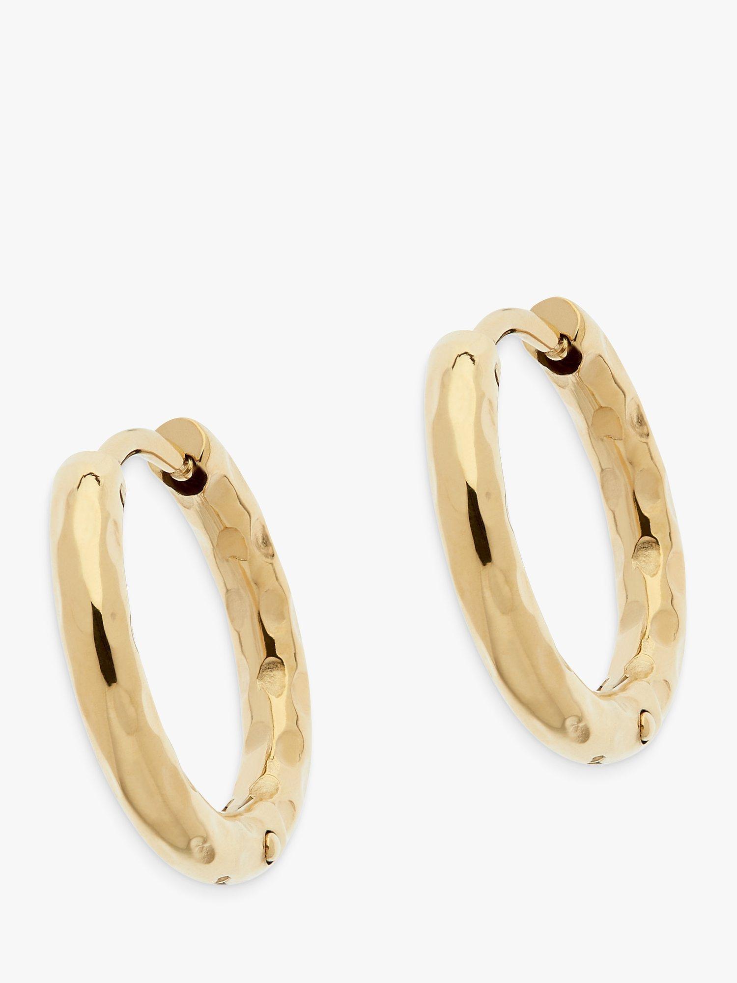 Melissa Odabash Textured Huggie Hoop Earrings, Gold
