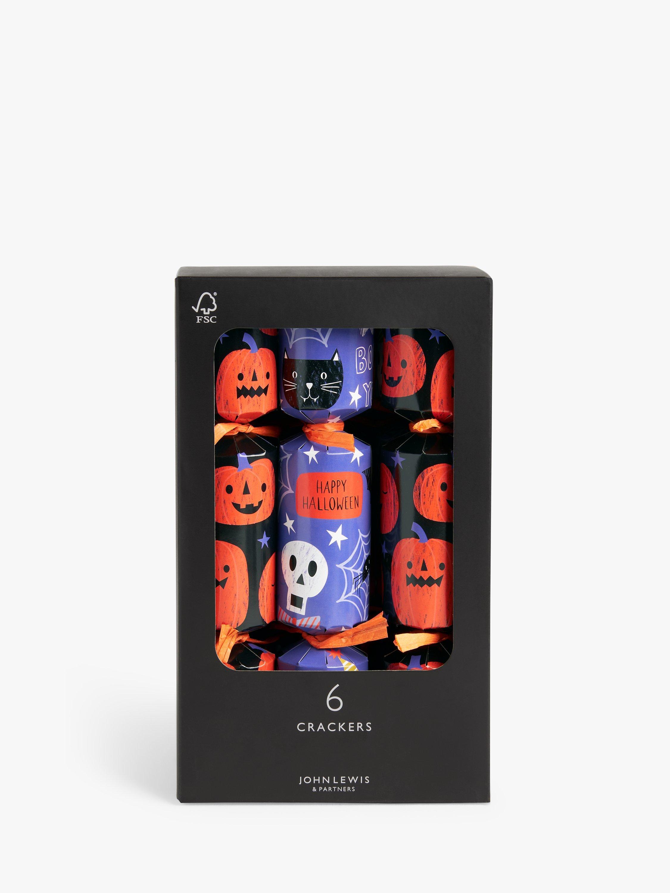 John Lewis Halloween Mini Crackers, Pack of 6