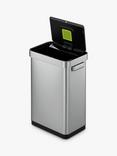 EKO Deluxe Mirage Sensor Bin, 50L, Stainless Steel