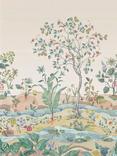 Osborne & Little Mythica Grasscloth Wallpaper Mural, Natural W7817-04