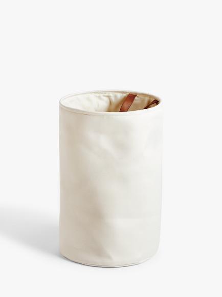 John Lewis Canvas Laundry Basket, Canvas