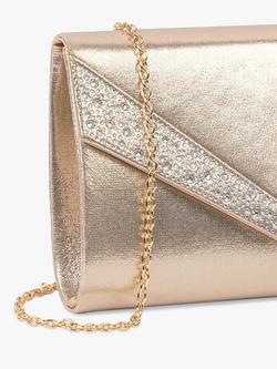Paradox London Devora Embellished Clutch Bag - view 2, Champagne