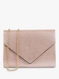 Paradox London Darcy Envelope Clutch Bag, Nude