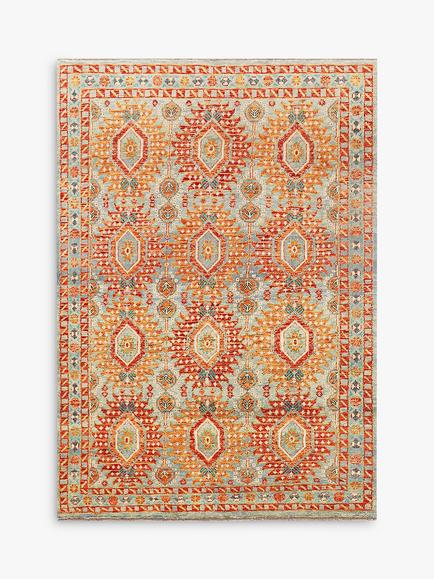 Gooch Luxury Hand Knotted Khal Mohammadi Rug, Orange