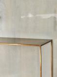 nkuku Mahi Console Table, Antique Brass