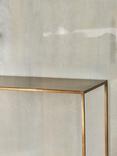 Nkuku Mahi Console Table, Antique Brass