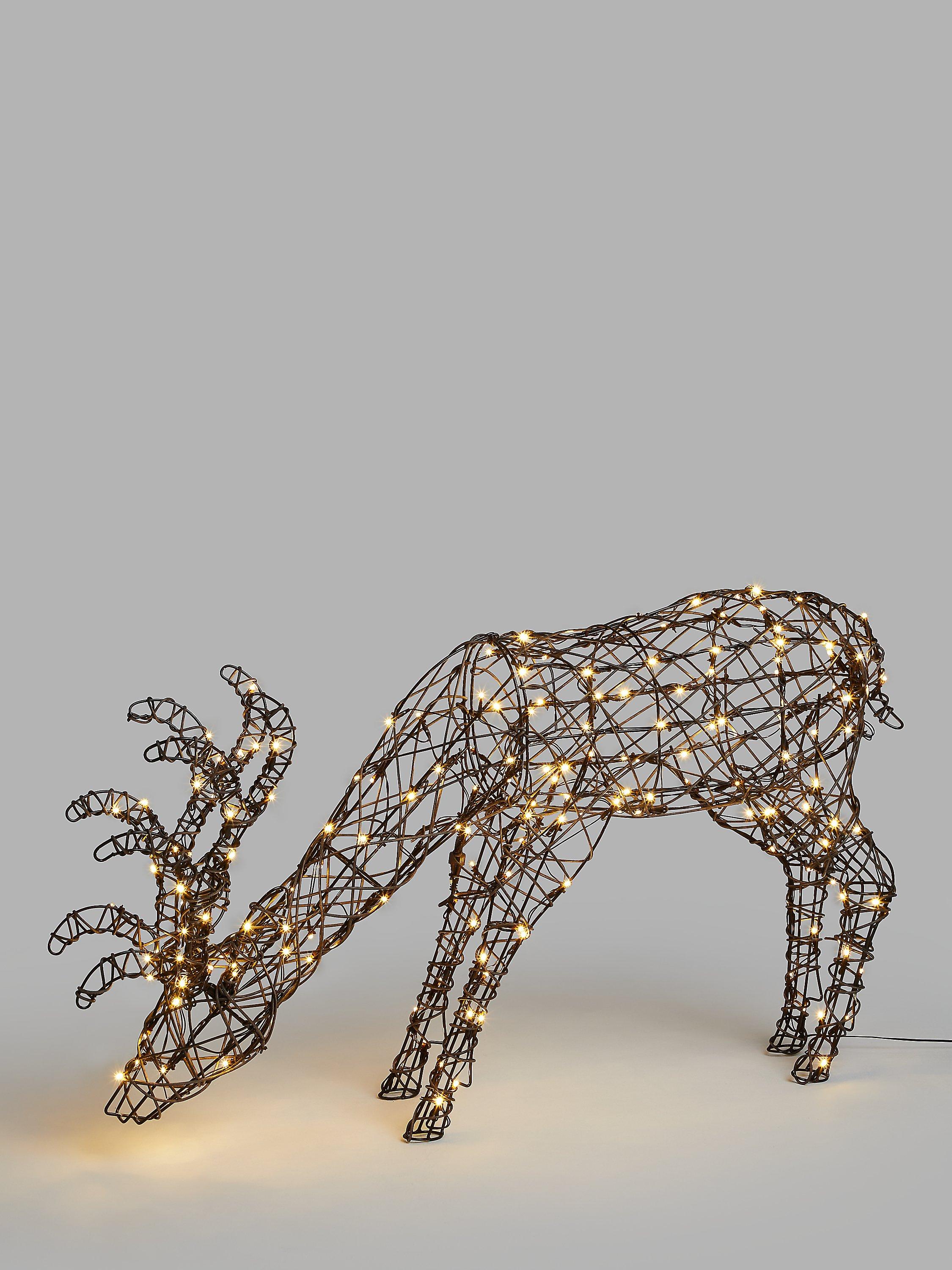 John Lewis Grazing Stag LED Lit Figure