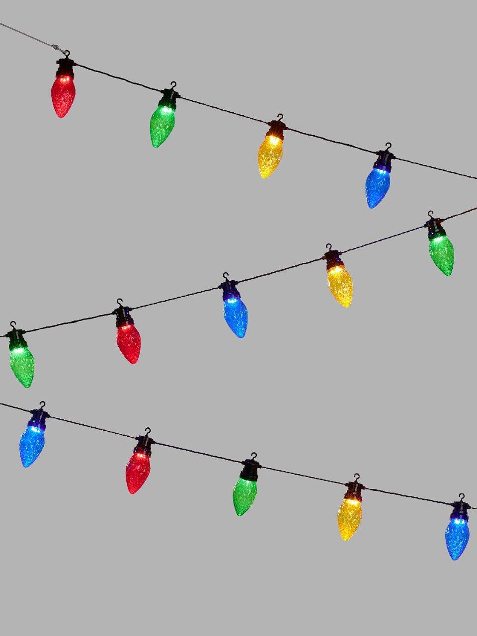 John Lewis 20 Giant Fairy Festoon LED Lights, Multi