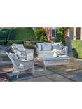 Daro Cebu 4-Seater Garden Lounge Set, Antique White Wash