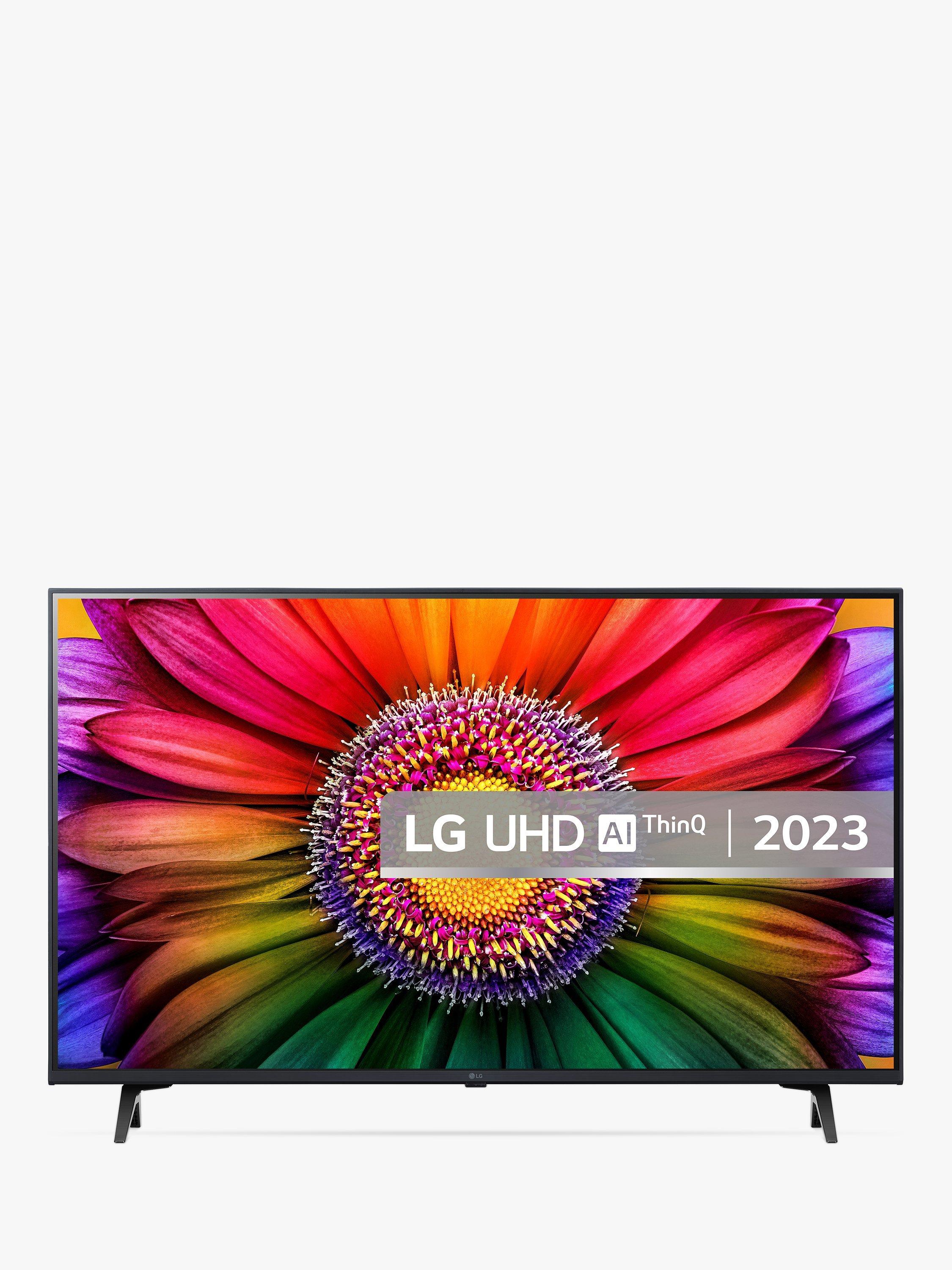 LG 43UR80006LJ (2023) LED HDR 4K Ultra HD Smart TV, 43 inch with Freeview Play/Freesat HD,  Ashed Blue