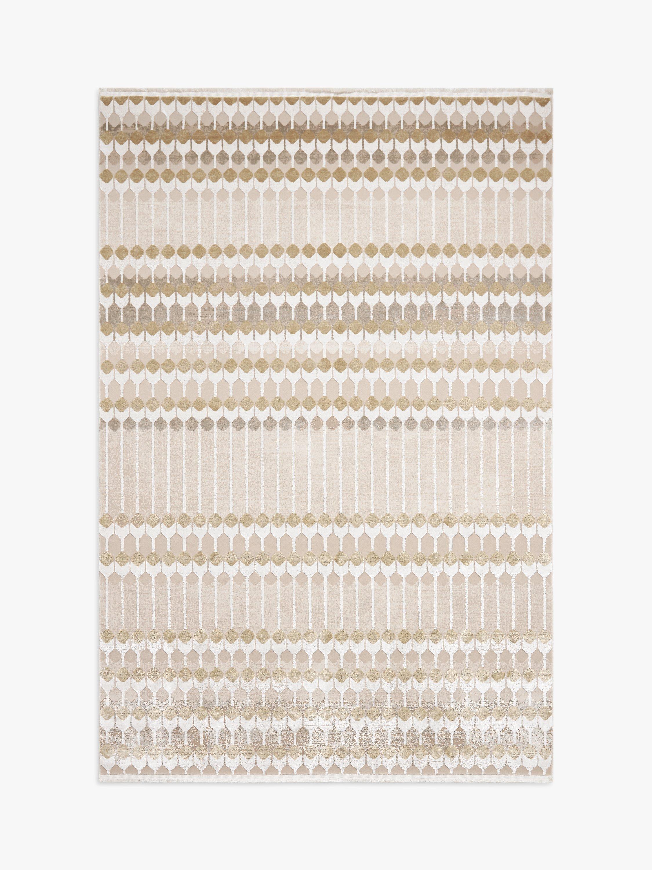 John Lewis Hive Rug, L230 x W160 cm, Gold