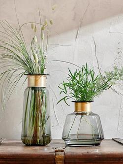 nkuku Miza Vase, H20.5cm - view 2, Smoke