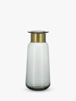 nkuku Miza Vase, H32cm, Smoke