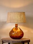 nkuku Baba Glass Lamp Base, Amber