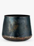 nkuku Endo Outdoor Planter, 48cm, Aged Black
