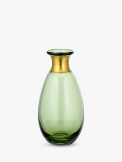 nkuku Miza Glass Vase, Large, Green