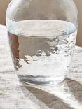 nkuku Yala Hammered Glass Jug, 1.2L, Clear